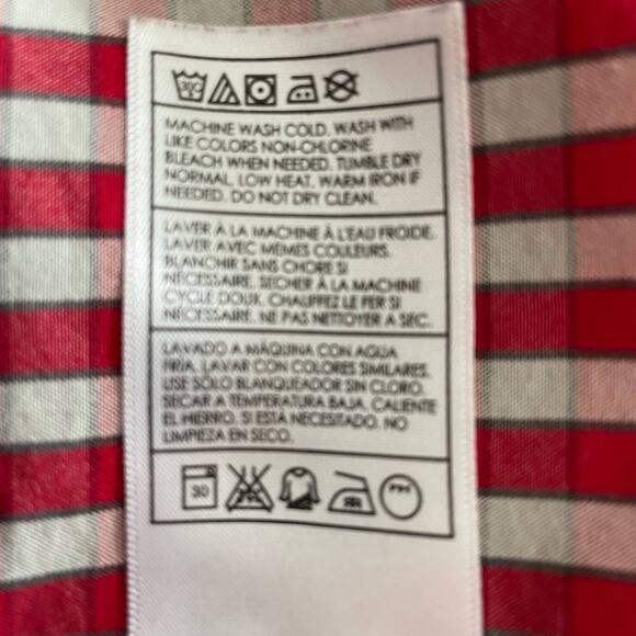 Hurley Red White Check Cowboy Western Snap Button Shirt Size M - Picture 7 of 7